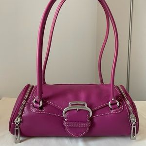 COPY - Cole Haan Alexa Leather Roll Bag Fuchsia